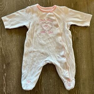 Little Me Thank Heaven for Little Girls Newborn Footie